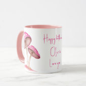 ピンクマッシュルームアマニータ マグカップ (正面左)