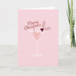 ピンクマティーニクリスマス シーズンカード