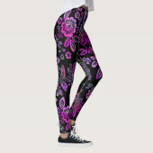 ピンクマニア,様式化,モダンフローラ レギンス (右)