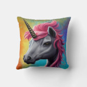 ピンクマネ付きユニコーン クッション (裏面)