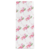 ピンクマフラミンゴクリスマスワイン抱き枕 ワインギフトバッグ (正面)