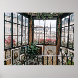 ピンクママパリフランスヴィンテージアートギャラリー ポスター