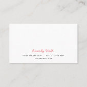 ピンクマママタイガー&カッブマママ名刺 コーリングカード (裏面)