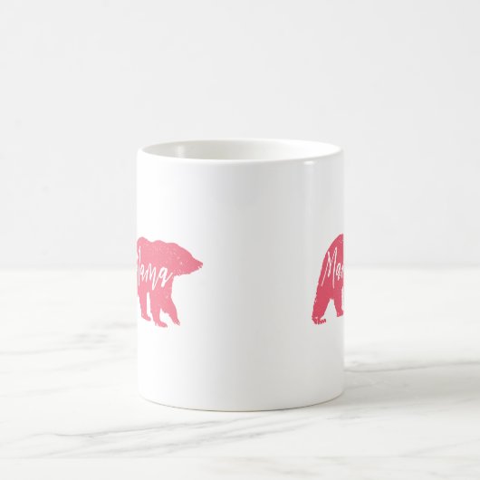 ピンクマママベア コーヒーマグカップ (中央)