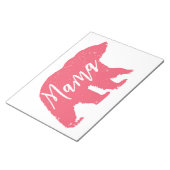 ピンクマママベア ノートパッド (アングル)