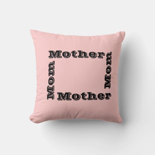 ピンクママママザーピロー クッション (正面)