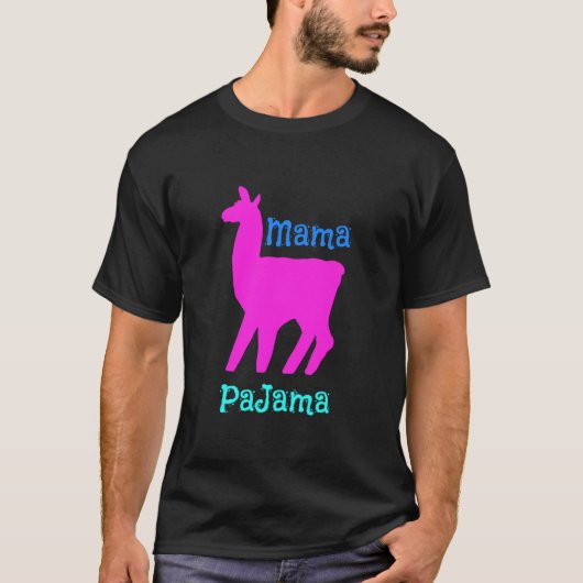 ピンクママラマパジャマ Tシャツ (正面)
