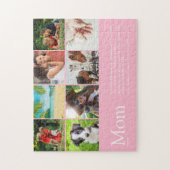 ピンクママ定義引用文フォトコラージュ ジグソーパズル (縦)