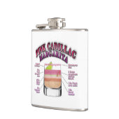 ピンクマルガリタカクテルレシピアート フラスク (左)