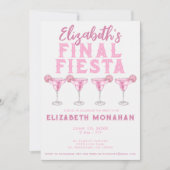 ピンクマルガリタファイナルフィエスタバチェロレッテ 招待状 (正面)