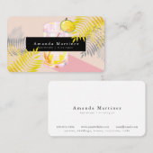 ピンクマルガリータバルテンミックスロジストビジネスカード 名刺 (正面/裏面)