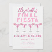 ピンクマルガリータファイナルフェスタバチェロレッテ週末 招待状 (正面)