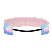 ピンクマルシャマロ雲ノンヘッドバスリップまたは滑ることンドング アスレチックヘッドバンド (裏面)