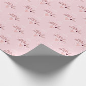 ピンクマルティニのクリスマス ラッピングペーパー (角)