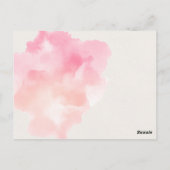 ピンクマルティニカクテルパーティーありがとう ポストカード (裏面)