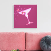 ピンクマルティニギャラリーキャンバスプリント キャンバスプリント (インサイチュ (リビング))