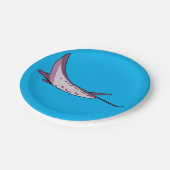 ピンクマンタレイ ペーパープレート (アングル)