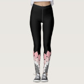 ピンクマンダラのアートワークトレンディー夏と春 レギンス (正面)
