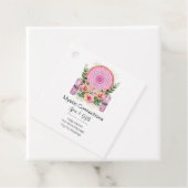 ピンクマンダラクリスタルフラワーエナジーヨガ霊気スパ フェイバータグ (インサイチュ)