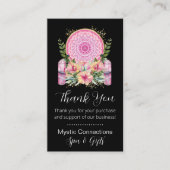 ピンクマンダラクリスタルヨガ霊気スパありがとう 名刺 (正面)