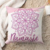 ピンクマンダラナマステ枕 クッション (ブランケット)