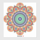 ピンクマンダラビニールのシール シール (シート)