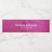 ピンクマンダラヨガメディテーション ペットボトルラベル (シングルラベル)