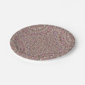 ピンクマンダララグジュアリー ペーパープレート (アングル)