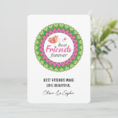 ピンクマンダラ最高のダラフレンドパーソナライズされた シーズンカード (スタンド正面)