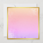 ピンクマンダラ結婚インディアンの招待状 招待状 (裏面)