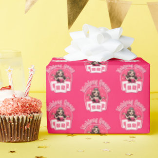 ピンクマージャンクイーンラッピング紙 ラッピングペーパー