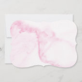 ピンクマーブかわいらしルベビーシャワー招待状 招待状 (裏面)