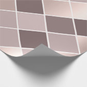 ピンクマーブバラスキニージオメトリチェス盤の正方形 ラッピングペーパー (角)