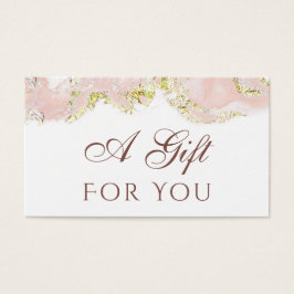 ピンクマーブリングデザインギフトカード