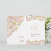 ピンクマーブリングデザインサービスメニューパンフレット (スタンド正面)