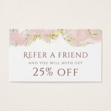 ピンクマーブリングデザイン紹介カード