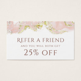 ピンクマーブリングデザイン紹介カード