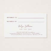 ピンクマーブリングデザイン紹介カード (裏面)