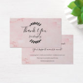 ピンクマーブルありがとうショッピング割引カード (デスク)