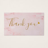 ピンクマーブルありがとうショッピング割引カード (正面)