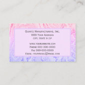 ピンクマーブルとグリッターフロック 名刺 (裏面)