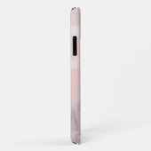 ピンクマーブルの水彩ブラシストローク Case-Mate iPhoneケース (裏面/右)