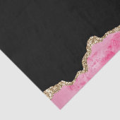 ピンクマーブルアゲートジェムストエレガントーンゴールデングリッター 薄葉紙 (詳細)