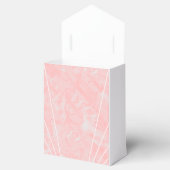 ピンクマーブルアールデコ結婚デザイン フェイバーボックス (オープン)