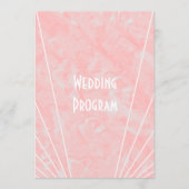 ピンクマーブルアールデコ結婚デザイン プログラム (正面)