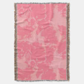 ピンクマーブルクラウド抽象芸術 スローブランケット (正面縦)
