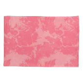 ピンクマーブルクラウド抽象芸術 枕カバー (裏面)