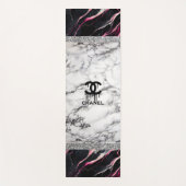 ピンクマーブルグリッターヨガマット ヨガマット (正面)