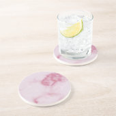 ピンクマーブルコースターセット コースター (側面)