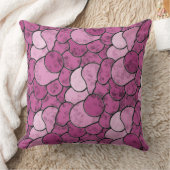 ピンクマーブルストーンズ抽象芸術パターン装飾用クッション クッション (ブランケット)